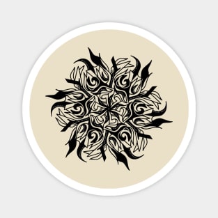 Tribal Flower Mandala Magnet